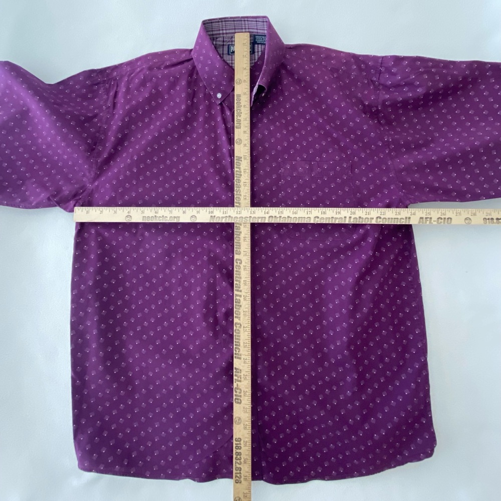 Panhandle Slim Western Shirt Men’s Large Purple Long Sleeve Button Down EUC - Picture 7 of 9